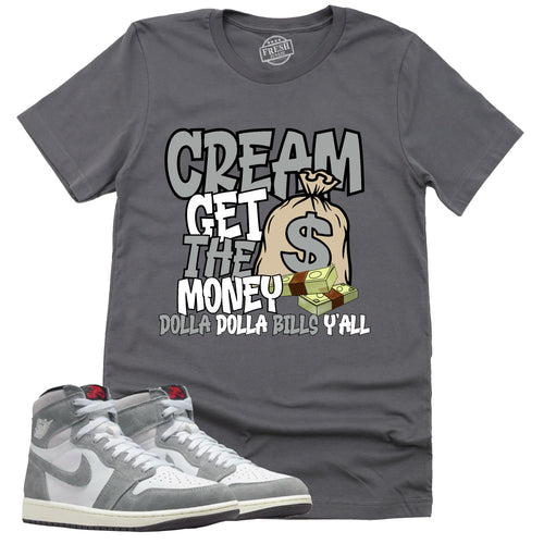 Cream Shirt | Retro Air Jordan 1 Washed Heritage Sneaker Match Tee