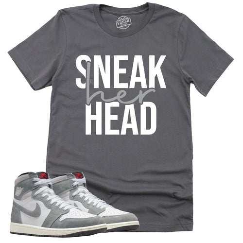 SneakHER Head Shirt | Retro Air Jordan 1 Washed Heritage Sneaker Match Tee