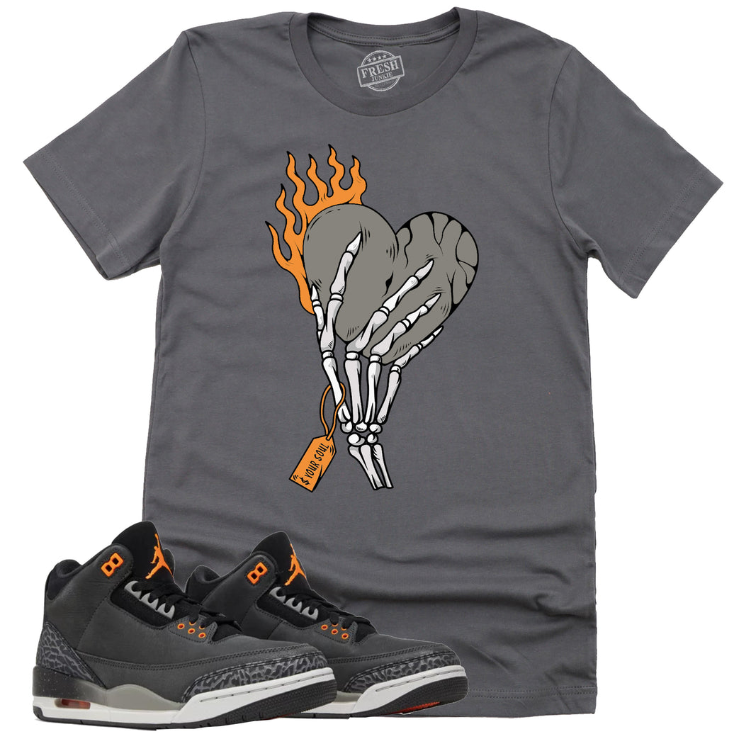 Cost Your Soul Shirt | Retro Air Jordan 3 Fear Sneaker Match Tee