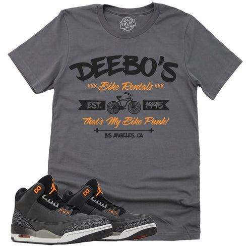 Deebo's Bike Shop Shirt | Retro Air Jordan 3 Fear Sneaker Match Tee