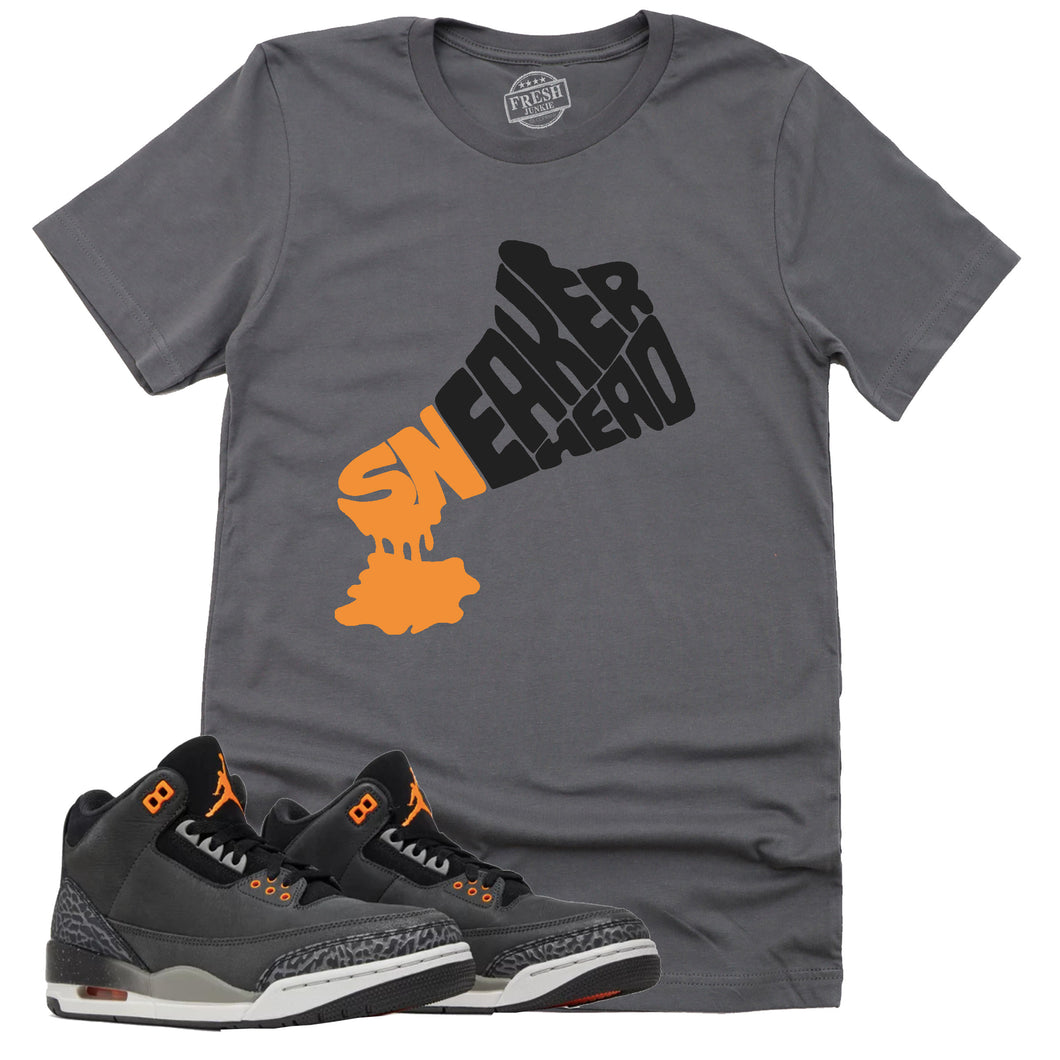 Dripping Sneakerhead Shirt | Retro Air Jordan 3 Fear Sneaker Match Tee