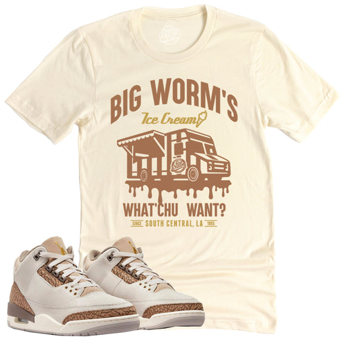 BW's Ice Cream Shop Shirt | Retro Air Jordan 3 Palomino Sneaker Match Tee