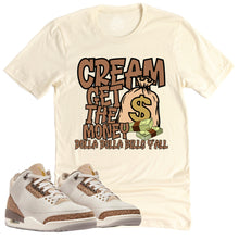 Load image into Gallery viewer, Cream Shirt | Retro Air Jordan 3 Palomino Sneaker Match Tee