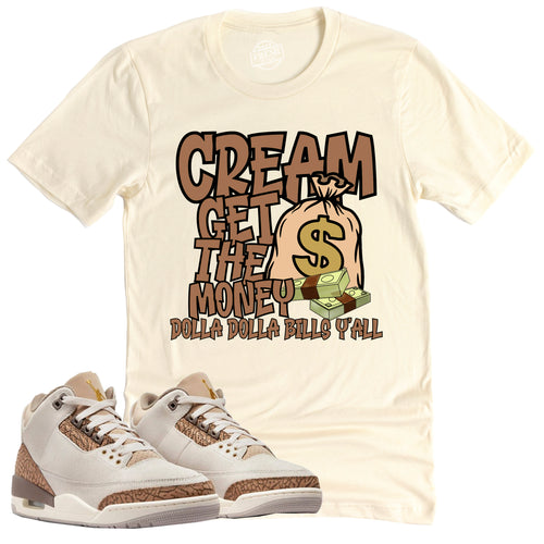 Cream Shirt | Retro Air Jordan 3 Palomino Sneaker Match Tee