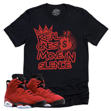 Load image into Gallery viewer, Move In Silence Shirt | Retro Air Jordan 6 Toro Bravo Sneaker Match Tee