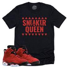 Load image into Gallery viewer, Sneaker Queen Shirt | Retro Air Jordan 6 Toro Bravo Sneaker Match Tee