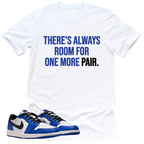 One More Pair Shirt | Retro Air Jordan 1 Low Game Royal Sneaker Match Tee