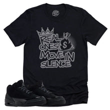 Load image into Gallery viewer, Real Ones Shirt | Retro Air Jordan 3 Black Cat Sneaker Match Tee