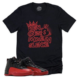 Real Ones Shirt | Retro Air Jordan 12 Flu Game Sneaker Match Tee