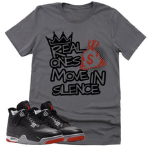 Load image into Gallery viewer, Real Ones Shirt | Retro Air Jordan 4 BRED Reimagined Sneaker Match Tee