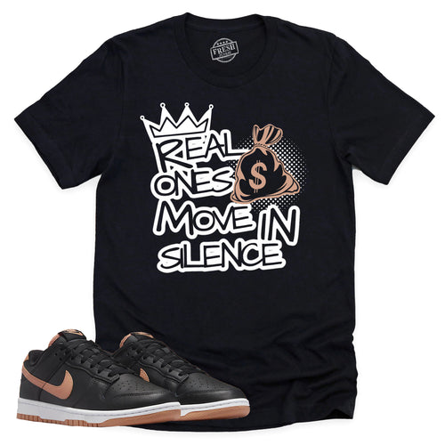 Real Ones Shirt | Retro Dunk Low Amber Brown Sneaker Match Tee