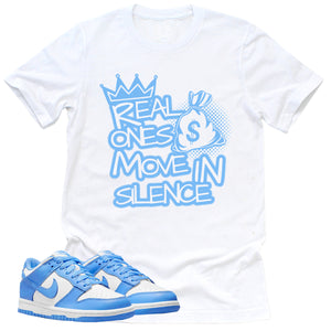 Real Ones Shirt | Retro Dunk Low University Blue Sneaker Match Tee