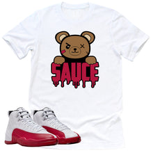 Load image into Gallery viewer, Sauce Shirt | Retro Air Jordan 12 Cherry Red Sneaker Match Tee