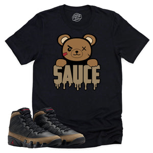 Sauce Shirt | Retro Air Jordan 9 Olive Sneaker Match Tee