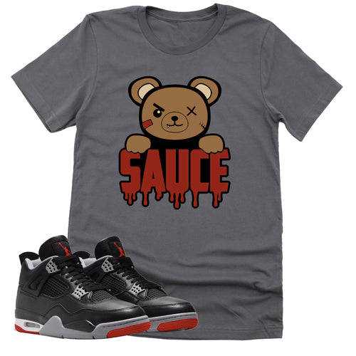 Sauce Shirt | Retro Air Jordan 4 BRED Reimagined Sneaker Match Tee