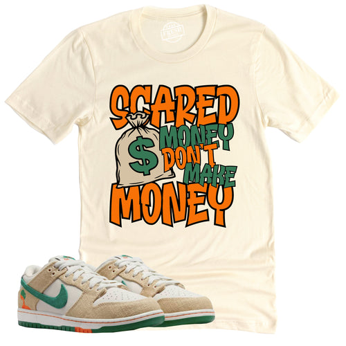 Scared Money Shirt | Retro Dunk Low Phantom and Malachite Sneaker Match Tee