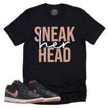 Load image into Gallery viewer, SneakHER Head Shirt | Retro Dunk Low Amber Brown Sneaker Match Tee