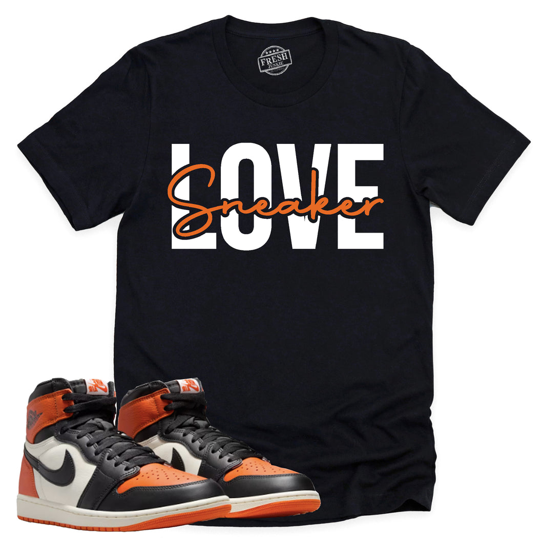 Sneaker Love Shirt | Retro Air Jordan 1 Shattered Backboard Sneaker Match Tee