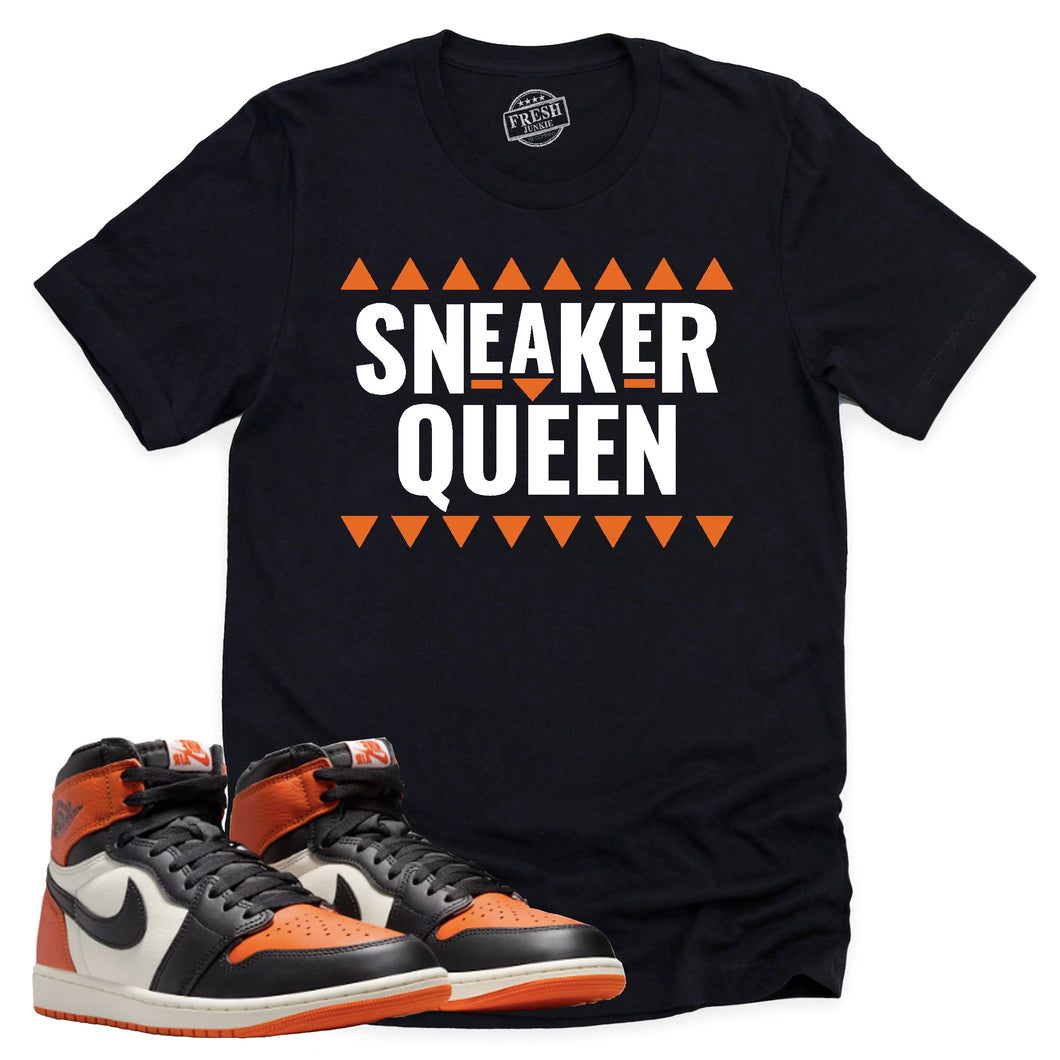 Sneaker Queen Shirt | Retro Air Jordan 1 Shattered Backboard Sneaker Match Tee