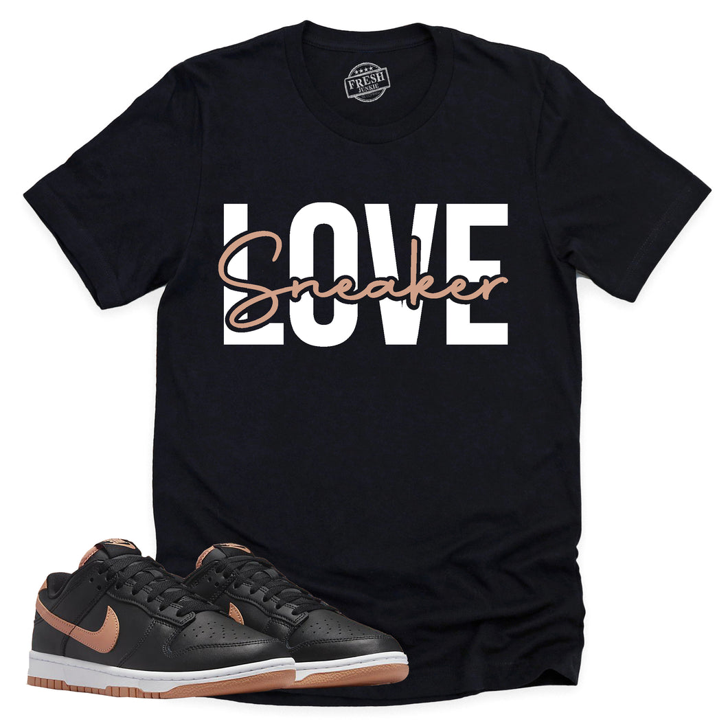 Sneaker Love Shirt | Retro Dunk Low Amber Brown Sneaker Match Tee