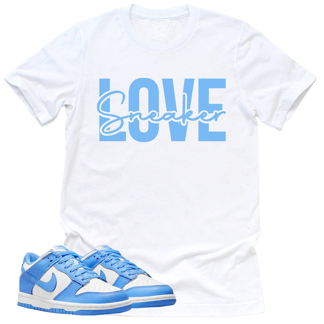 Sneaker Love Shirt | Retro Dunk Low University Blue Sneaker Match Tee