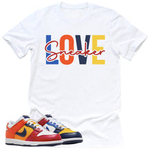 Load image into Gallery viewer, Sneaker Love Shirt | Retro Dunk Low Midnight Navy And Varsity Red Sneaker Match Tee