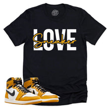 Load image into Gallery viewer, Sneaker Love Shirt | Retro Air Jordan 1 Yellow Ochre Sneaker Match Tee