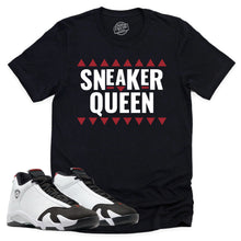 Load image into Gallery viewer, Sneaker Queen Shirt | Air Jordan 14 Black Toe Sneaker Match Tee