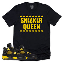 Load image into Gallery viewer, Sneaker Queen Shirt | Retro Air Jordan 4 Thunder Sneaker Match Tee