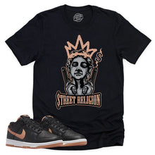 Load image into Gallery viewer, Street Religion Shirt | Retro Dunk Low Amber Brown Sneaker Match Tee