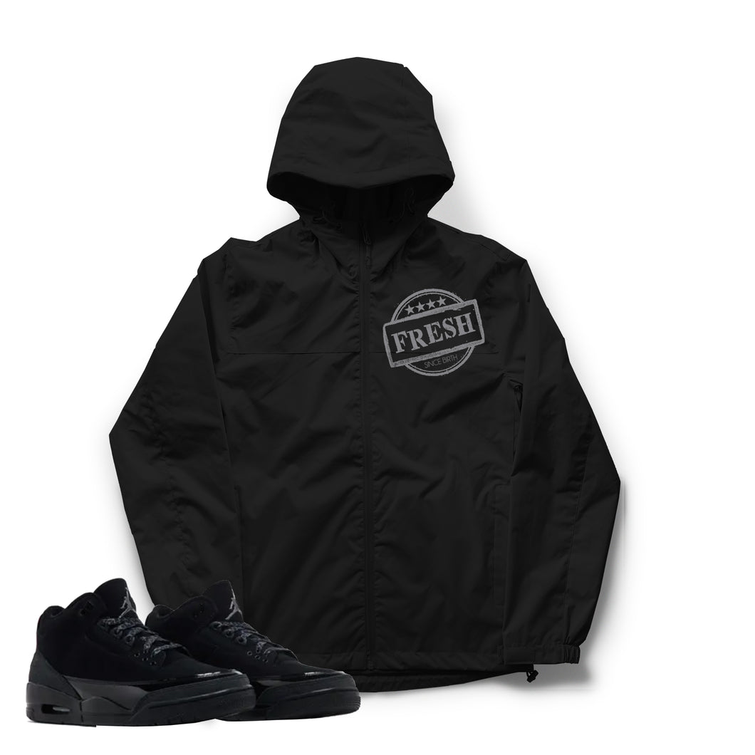 Certified Fresh | Retro Air Jordan 3 Black Cat Windbreaker