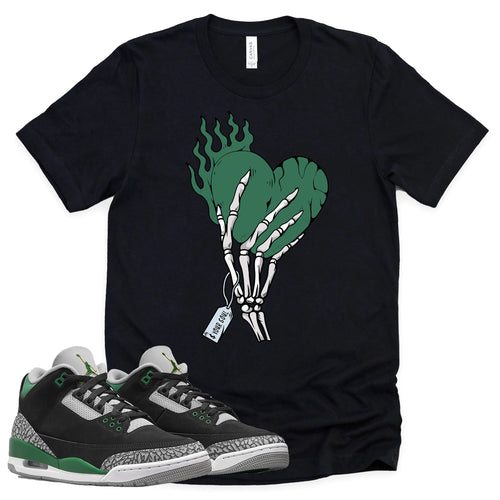 Cost Your Soul Shirt | Retro Air Jordan 3 Pine Green Sneaker Match Tee