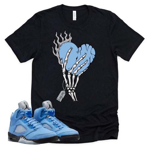 Cost Your Soul Shirt | Retro Air Jordan 5 University Blue Sneaker Match Tee