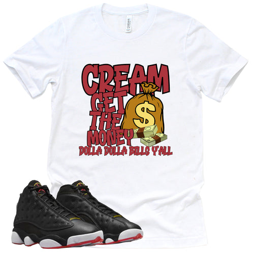 Cream Shirt | Retro Air Jordan 13 Playoffs Sneaker Match Tee