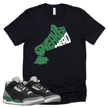 Load image into Gallery viewer, Dripping Sneakerhead Shirt | Retro Air Jordan 3 Pine Green Sneaker Match Tee