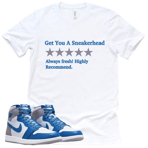 Get You A Sneakerhead Shirt | Retro Air Jordan 1 True Blue Sneaker Match Tee