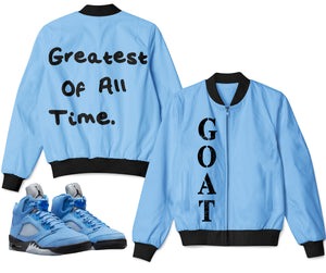 Greatest Of All Time (GOAT) | Retro Air Jordan 5 University Blue Jacket