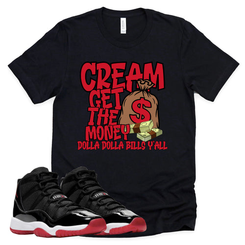 Cream | Retro Air Jordan 11 BRED Sneaker Match Tee