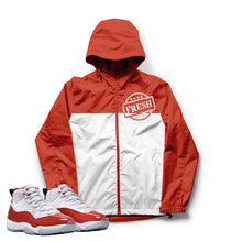 Load image into Gallery viewer, Certified Fresh | Retro Air Jordan 11 Cherry Red Windbreaker