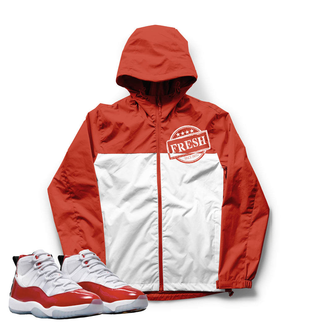 Certified Fresh | Retro Air Jordan 11 Cherry Red Windbreaker