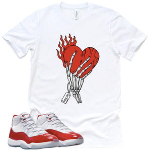 Cost Your Soul | Retro Air Jordan 11 Cherry Red Sneaker Match Tee