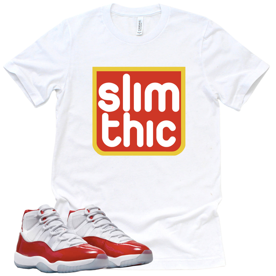 Slim Thic | Retro Air Jordan 11 Cherry Red Sneaker Match Tee