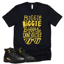 Load image into Gallery viewer, Can&#39;t You See | Retro Air Jordan 12 Black Taxi Sneaker Match Tee