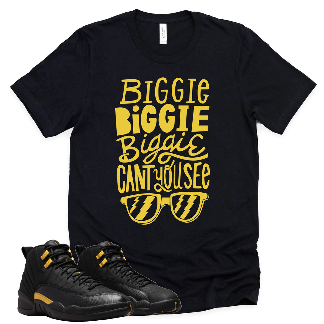 Can't You See | Retro Air Jordan 12 Black Taxi Sneaker Match Tee