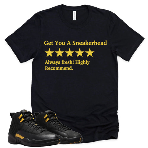 Get You A Sneakerhead | Retro Air Jordan 12 Black Taxi Sneaker Match Tee