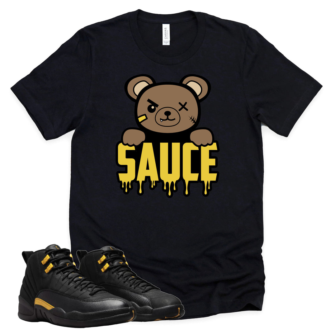 Sauce | Retro Air Jordan 12 Black Taxi Sneaker Match Tee