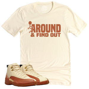 Find Out Shirt | Retro Air Jordan 12 Eastside Golf Sneaker Match Tee