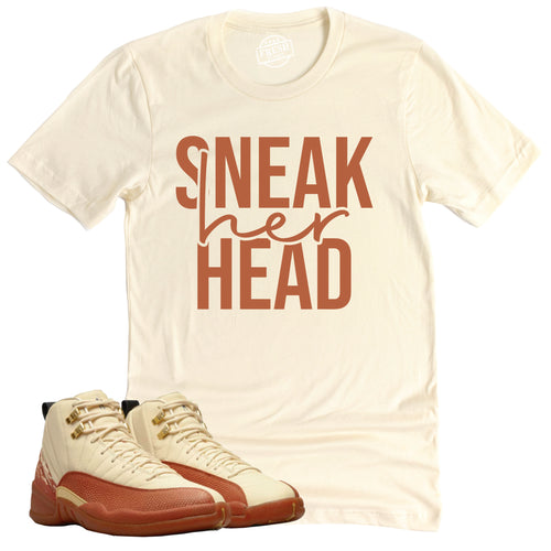 Sneaker Her Head Shirt | Retro Air Jordan 12 Eastside Golf Sneaker Match Tee