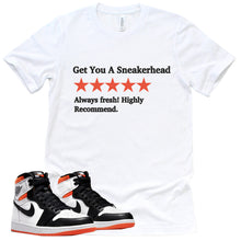 Load image into Gallery viewer, Get You A Sneakerhead Shirt | Retro Air Jordan 1 Electro Orange Sneaker Match Tee