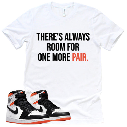 One More Pair Shirt | Retro Air Jordan 1 Electro Orange Sneaker Match Tee